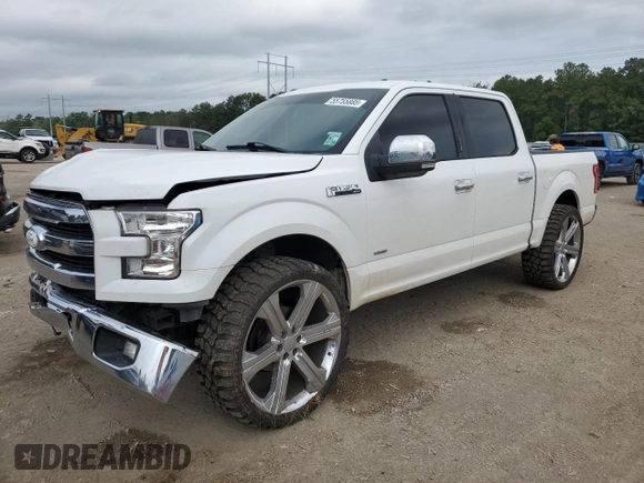 2015 Ford F-150 XL with VIN 1FTEW1CGXFFC46692, listed as a Copart auction lot 55755885 with 132,151 mi miles and Salvage title. Bid and sale history available at DreamBid. Image 1.