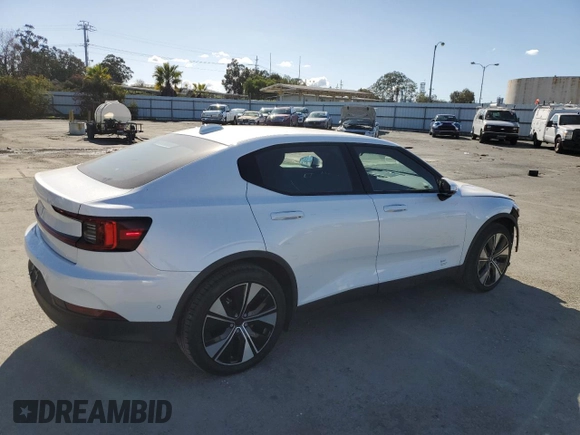 2023 Polestar 2 with VIN YSMEG3KA4PL141563, listed as a Copart auction lot 44264255 with 63,236 mi miles and Clean Title. Bid and sale history available at carsss.com. Image 3.