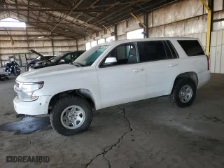 2019 Chevrolet Tahoe Commercial with VIN 1GNSKFEC4KR128319, listed as a Copart auction lot 83878674 with 129,751 mi miles and Clean Title. Bid and sale history available at carsss.com. Image 1.