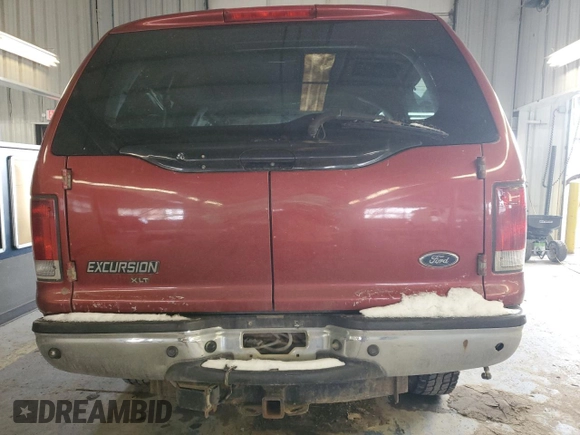 2005 Ford Excursion Special Serv with VIN 1FMSU41P95EA92439, listed as a Copart auction lot 45586135 with 379,439 mi miles and Salvage Title. Bid and sale history available at DreamBid. Image 6.