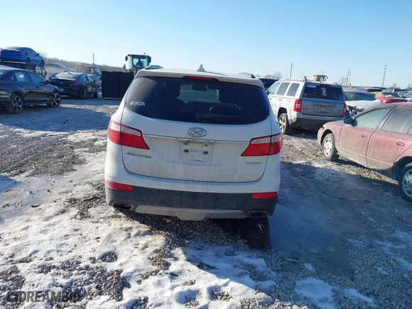 2013 Hyundai Santa Fe Limited with VIN KM8SR4HF2DU004155, listed as a IAAI auction lot 41420491 with 125,988 mi miles. Bid and sale history available at carsss.com. Image 16.