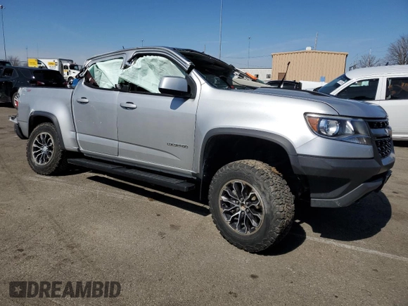 2018 Chevrolet Colorado 4WD ZR2 with VIN 1GCGTEEN5J1277326, listed as a Copart auction lot 49383205 with 0 mi miles and Salvage Title. Bid and sale history available at carsss.com. Image 4.