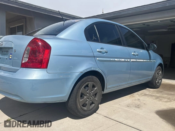 2008 Hyundai Accent GLS with VIN KMHCN46C68U190250, listed as a Copart auction lot 52031835 with 238,026 mi miles and Salvage Title. Bid and sale history available at carsss.com. Image 4.