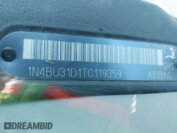 1996 Nissan Altima XE with VIN 1N4BU31D1TC119359, listed as a IAAI auction lot 41664170 with 140,672 mi miles and . Bid and sale history available at DreamBid. Image 9.