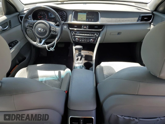 2016 Kia Optima EX with VIN 5XXGU4L36GG007947, listed as a Copart auction lot 58442435 with 81,559 mi miles and Salvage title. Bid and sale history available at DreamBid. Image 8.