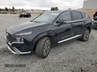 2023 Hyundai Santa Fe Calligraphy with VIN 5NMS54AL8PH629638, listed as a Copart auction lot 43662435 with 15,655 mi miles and Salvage Title. Bid and sale history available at carsss.com. Image 1.