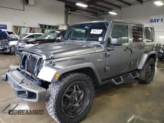 2016 Jeep Wrangler Unlimited 75th Anniversary with VIN 1C4BJWEG4GL254043, listed as a Copart auction lot 78647314 with 102,155 mi miles and Salvage title. Bid and sale history available at DreamBid. Image 1.