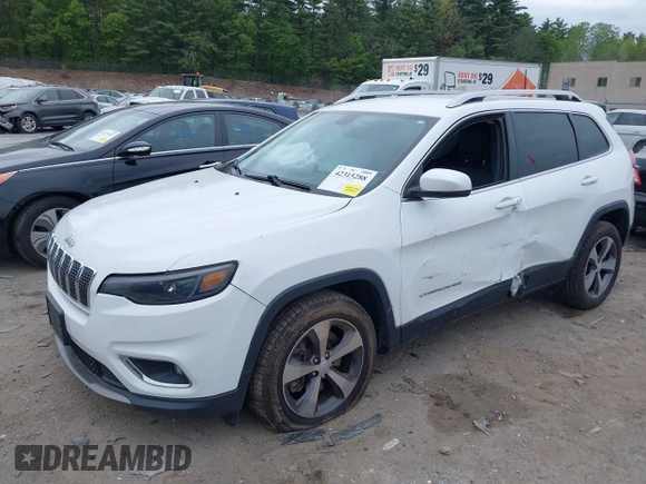 2019 Jeep Cherokee Limited z VIN 1C4PJMDN1KD251257, wystawiony jako IAAI lot #42315288 z przebiegiem 82 810 mil mil oraz . Historia ofert i sprzedaży dostępna na DreamBid. Obrazek 2.