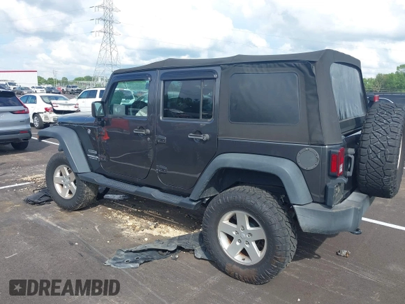2016 Jeep Wrangler Unlimited Sport with VIN 1C4BJWDG7GL329660, listed as a IAAI auction lot 42482861 with 115,622 mi miles and . Bid and sale history available at DreamBid. Image 14.