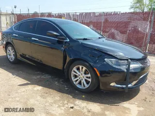 2015 Chrysler 200 Limited with VIN 1C3CCCABXFN661489, listed as a IAAI auction lot 41919598 with 169,131 mi miles. Bid and sale history available at carsss.com. Image 1.