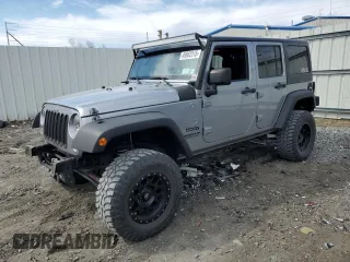 2014 Jeep Wrangler Unlimited Sport with VIN 1C4BJWDG3EL108151, listed as a Copart auction lot 49862315 with 104,417 mi miles and Salvage Title. Bid and sale history available at carsss.com. Image 1.