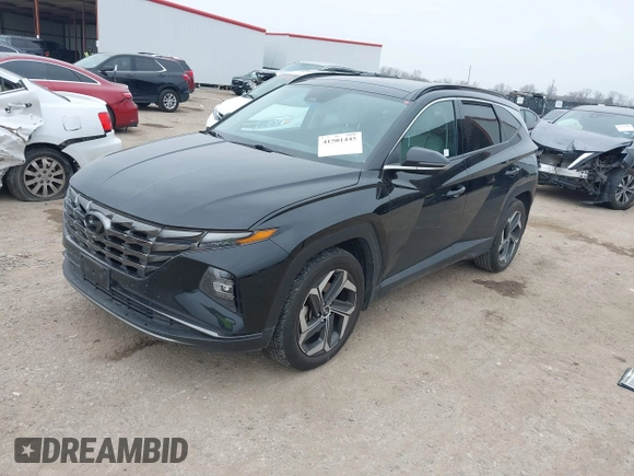 2023 Hyundai Tucson Limited with VIN 5NMJE3AE2PH227654, listed as a IAAI auction lot 41501445 with 46,309 mi miles. Bid and sale history available at carsss.com. Image 17.
