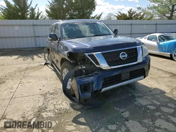 2017 Nissan Armada SV with VIN JN8AY2NC0H9503180, listed as a Copart auction lot 52064385 with Not Provided miles and Salvage Title. Bid and sale history available at DreamBid. Image 12.
