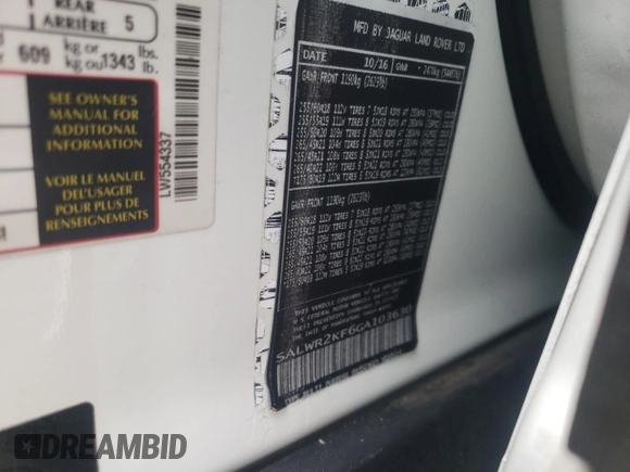 2016 Land Rover Range Rover Sport HSE z VIN SALWR2VF0GA554337, wystawiony jako Copart lot #41447812 z przebiegiem 68 194 mil mil oraz Czysty tytuł • Clean title. Historia ofert i sprzedaży dostępna na DreamBid. Obrazek 10.