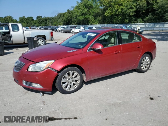 2013 Buick Regal with VIN 2G4GR5ERXD9248188, listed as a Copart auction lot 67896514 with 121,576 mi miles and Salvage Title. Bid and sale history available at carsss.com. Image 1.