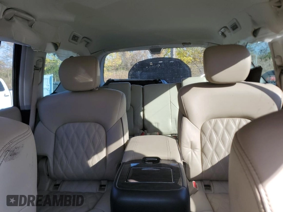 2023 Nissan Armada Platinum with VIN JN8AY2DA5P9403428, listed as a Copart auction lot 78377324 with 9,583 mi miles and Salvage Title. Bid and sale history available at carsss.com. Image 10.
