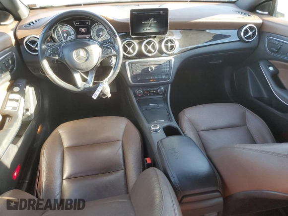 2015 Mercedes-Benz CLA 250 with VIN WDDSJ4GB8FN209833, listed as a Copart auction lot 57943525 with 119,611 mi miles and Salvage title. Bid and sale history available at DreamBid. Image 8.