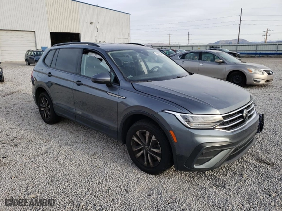 2022 Volkswagen Tiguan S with VIN 3VV0B7AX2NM038768, listed as a Copart auction lot 48081425 with 77,065 mi miles and Salvage Title. Bid and sale history available at carsss.com. Image 4.