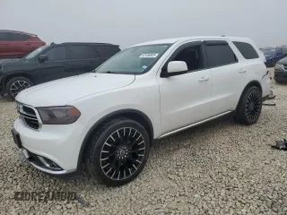 2019 Dodge Durango SXT Plus with VIN 1C4RDHAG5KC754910, listed as a Copart auction lot 43106925 with 104,148 mi miles and Salvage Title. Bid and sale history available at DreamBid. Image 1.