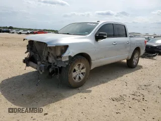 2019 Nissan Titan S with VIN 1N6AA1EK1KN505145, listed as a Copart auction lot 53056435 with 130,690 mi miles and Salvage title. Bid and sale history available at DreamBid. Image 1.