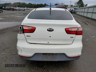 2016 Kia Rio LX with VIN KNADM4A35G6621955, listed as a Copart auction lot 47603935 with 73,766 mi miles and Salvage Title. Bid and sale history available at carsss.com. Image 6.