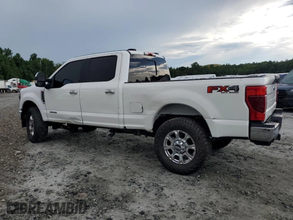 2021 Ford F-250 XL with VIN 1FT8W2BTXMEC41464, listed as a Copart auction lot 61588905 with 131,973 mi miles and Salvage title. Bid and sale history available at DreamBid. Image 2.