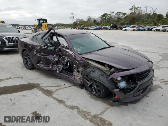 2022 Dodge Charger SXT with VIN 2C3CDXBG6NH114919, listed as a Copart auction lot 88660025 with 19,480 mi miles and Non Repairable. Bid and sale history available at DreamBid. Image 4.