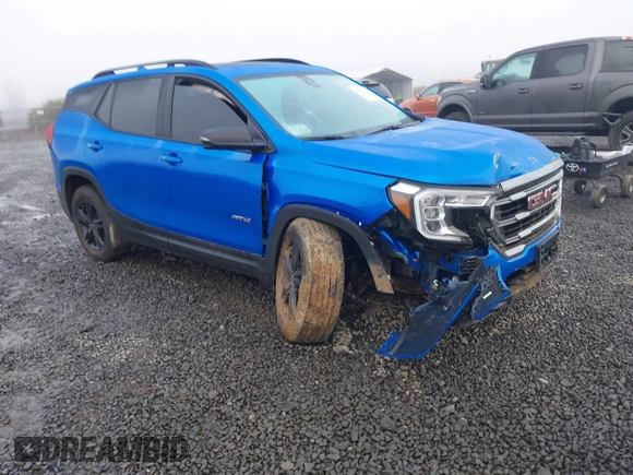 2024 GMC Terrain AT4 with VIN 3GKALYEG5RL149296, listed as a IAAI auction lot 40970270 with 6,683 mi miles and . Bid and sale history available at carsss.com. Image 1.