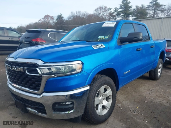 2025 Ram 1500 Big Horn with VIN 1C6RRFFG5SN516145, listed as a IAAI auction lot 41040685 with 5,125 mi miles. Bid and sale history available at carsss.com. Image 17.