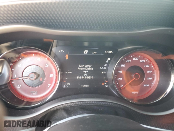 2019 Dodge Charger SRT Hellcat with VIN 2C3CDXL95KH571734, listed as a Copart auction lot 41389095 with 44,202 mi miles and Non Repairable. Bid and sale history available at DreamBid. Image 9.