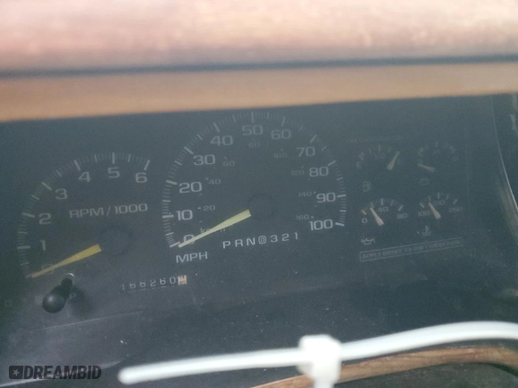 1997 Chevrolet Tahoe with VIN 1GNEK13R2VJ339111, listed as a Copart auction lot 48187215 with 166,260 mi miles and Salvage Title. Bid and sale history available at carsss.com. Image 9.