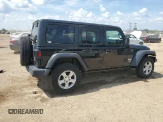 2021 Jeep Wrangler Unlimited Sport S with VIN 1C4HJXDN8MW523574, listed as a Copart auction lot 63010355 with 29,344 mi miles and Salvage title. Bid and sale history available at DreamBid. Image 3.