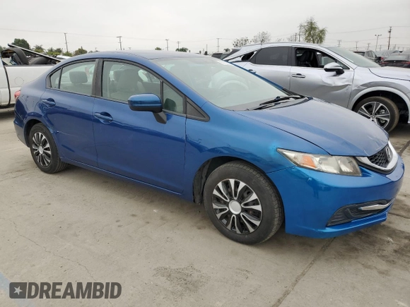 2015 Honda Civic Sedan LX with VIN 19XFB2F5XFE220989, listed as a Copart auction lot 55122805 with 116,410 mi miles and Salvage Title. Bid and sale history available at carsss.com. Image 4.