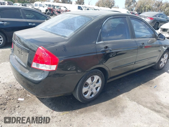 2009 Kia Spectra EX with VIN KNAFE222695594452, listed as a IAAI auction lot 42262174 with 177,254 mi miles and . Bid and sale history available at DreamBid. Image 4.