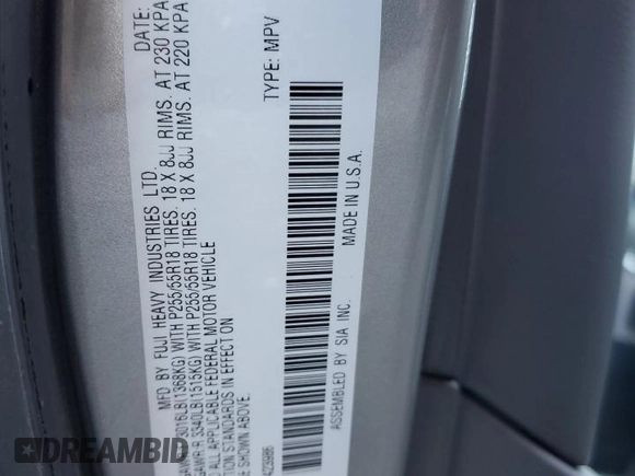 2006 Subaru Tribeca 5-Pass z VIN 4S4WX82C364423986, wystawiony jako Copart lot #86999884 z przebiegiem 156 679 mil mil oraz Szkoda całkowita • Salvage title. Historia ofert i sprzedaży dostępna na DreamBid. Obrazek 13.