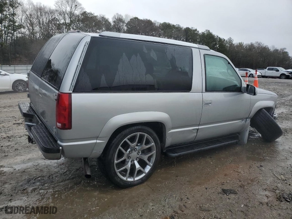 1997 Chevrolet Tahoe with VIN 3GNEK18R7VG115312, listed as a Copart auction lot 89409665 with 187,159 mi miles and Salvage Title. Bid and sale history available at carsss.com. Image 3.