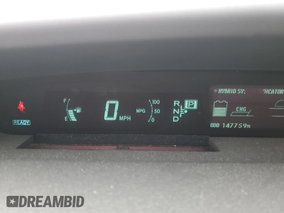 2010 Toyota Prius Four with VIN JTDKN3DU5A1292832, listed as a Copart auction lot 54495775 with 147,759 mi miles and Salvage Title. Bid and sale history available at DreamBid. Image 9.