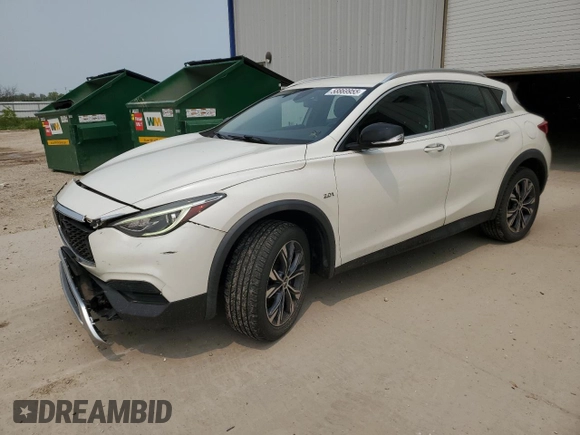 2017 Infiniti QX30 Premium with VIN SJKCH5CR1HA035131, listed as a Copart auction lot 58869955 with 75,983 mi miles and Clean title. Bid and sale history available at DreamBid. Image 1.