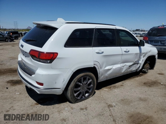 2020 Jeep Grand Cherokee High Altitude with VIN 1C4RJFCG2LC211526, listed as a Copart auction lot 54593905 with 75,396 mi miles and Salvage title. Bid and sale history available at DreamBid. Image 3.