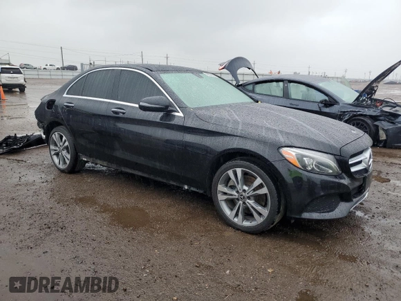 2018 Mercedes-Benz C 300 z VIN WDDWF4KB4JR415629, wystawiony jako Copart lot #59524115 z przebiegiem 59 459 mil mil oraz Czysty tytuł • Clean title. Historia ofert i sprzedaży dostępna na DreamBid. Obrazek 4.