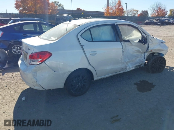2020 Mitsubishi Mirage G4 SE with VIN ML32F4FJ5LHF09981, listed as a IAAI auction lot 40690403 with Not Provided miles. Bid and sale history available at carsss.com. Image 4.