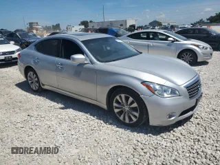 2011 Infiniti M37 with VIN JN1BY1AP7BM324886, listed as a Copart auction lot 63787144 with 186,400 mi miles and Salvage Title. Bid and sale history available at carsss.com. Image 4.