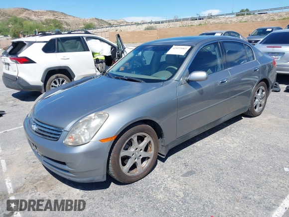 2004 Infiniti G35 w/Leather with VIN JNKCV51EX4M610376, listed as a IAAI auction lot 42022083 with 158,521 mi miles and . Bid and sale history available at DreamBid. Image 2.