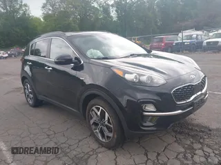 2021 Kia Sportage EX with VIN KNDPNCAC5M7848673, listed as a IAAI auction lot 42373684 with 108,409 mi miles and . Bid and sale history available at DreamBid. Image 1.