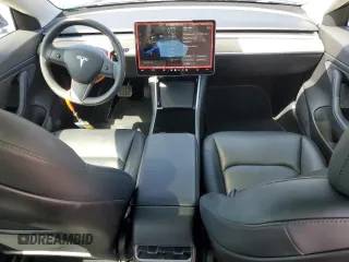 2020 Tesla Model 3 Long Range with VIN 5YJ3E1EB4LF744575, listed as a Copart auction lot 50202375 with 61,357 mi miles and Salvage Title. Bid and sale history available at carsss.com. Image 8.