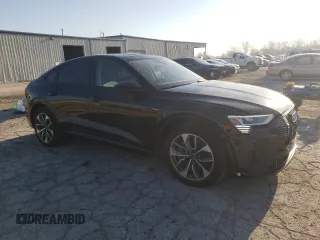 2021 Audi e-tron Sportback Premium Plus with VIN WA12AAGE9MB001276, listed as a Copart auction lot 47997464 with 35,672 mi miles and Salvage title. Bid and sale history available at DreamBid. Image 4.