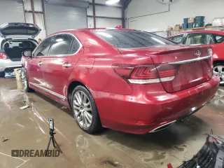2015 Lexus LS 460 L with VIN JTHGL5EF2F5055740, listed as a Copart auction lot 46279815 with 84,629 mi miles and Salvage title. Bid and sale history available at DreamBid. Image 2.