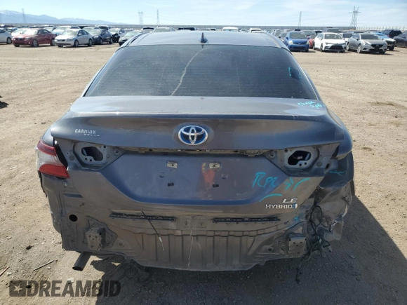 2021 Toyota Camry Hybrid LE with VIN 4T1C31AK2MU553138, listed as a Copart auction lot 50543655 with 167,242 mi miles and Salvage Title. Bid and sale history available at carsss.com. Image 6.