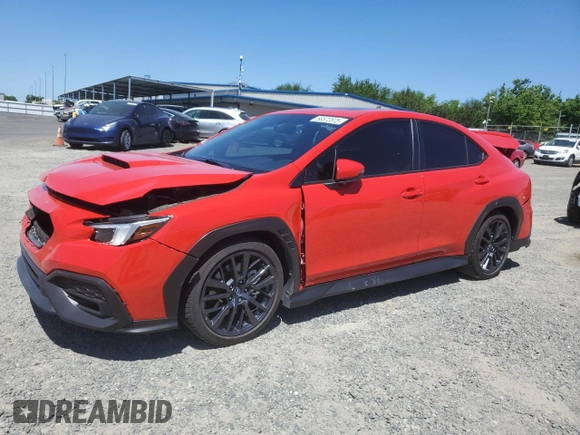 2023 Subaru WRX Limited z VIN JF1VBAL61P9824915, wystawiony jako Copart lot #56572875 z przebiegiem 21 109 mil mil oraz Szkoda całkowita • Salvage title. Historia ofert i sprzedaży dostępna na DreamBid. Obrazek 1.