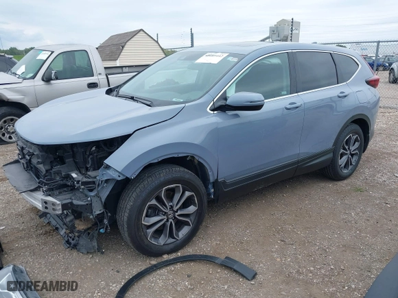 2022 Honda CR-V EX with VIN 7FARW2H55NE027998, listed as a IAAI auction lot 40089442 with 29,880 mi miles. Bid and sale history available at carsss.com. Image 2.